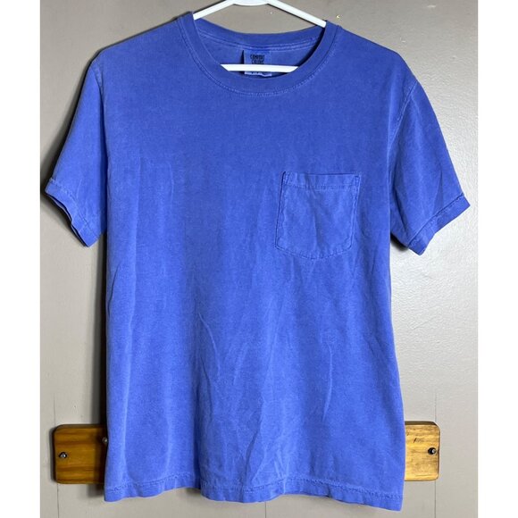 Comfort Colors T-shirt Blue Cotton Classic Garment Dye Soft Basic Unisex Women S - Picture 2 of 8